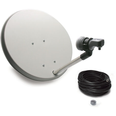 Metronic 528100 antenna per satellite 10,7 - 12,75 GHz Nero, Bianco