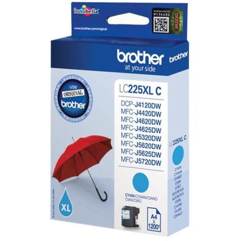 Cartuccia Brother LC-225XLC ciano per MFC-J4420DW, MFC-J4620DW [LC225XLC]