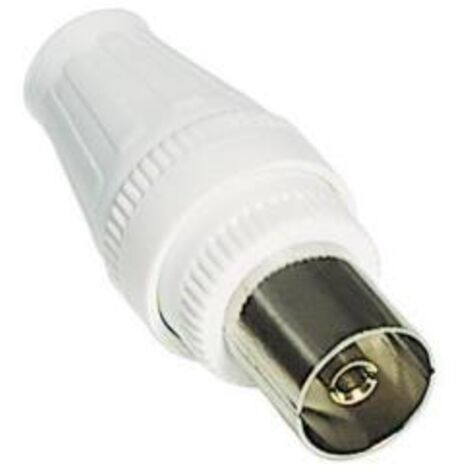 Kit spina e presa volanti per TV diametro 9.5mm Bianco BTicino S2133 (1/2)