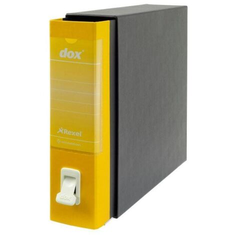 Rexel D26206 raccoglitore ad anelli Foolscap Nero, Giallo (1/4)