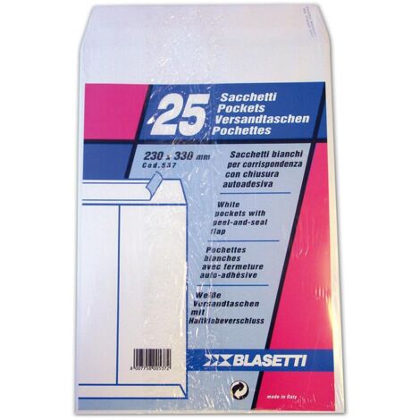 Blasetti 0537 busta Bianco 25 pz (1/2)