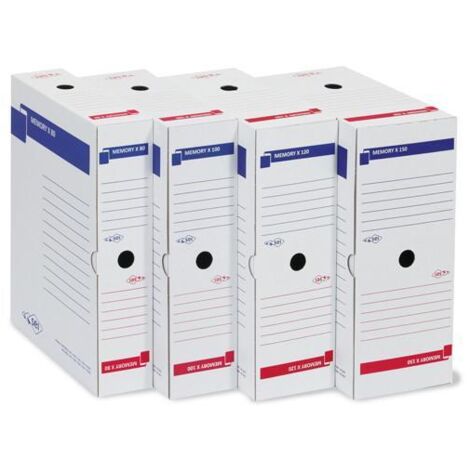 SEI Rota 673212 scatola per la conservazione di documenti Cartone Blu, Rosso, Bianco (1/2)
