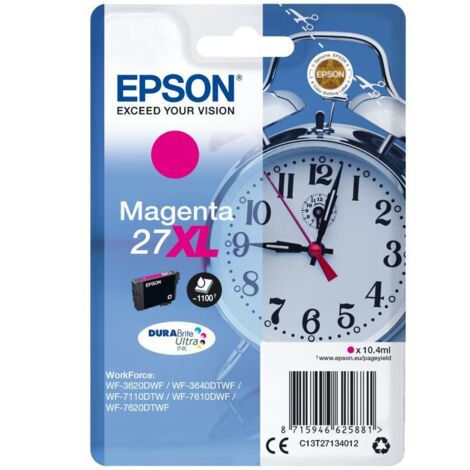 Epson Alarm clock Cartuccia Sveglia Inchiostri DURABrite Ultra 27XL Magenta (1/5)