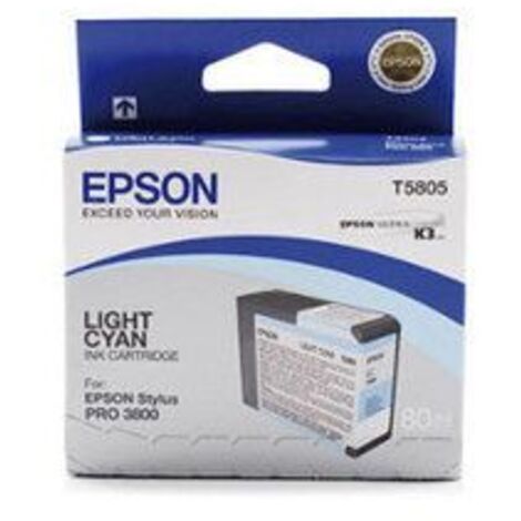 Epson T580500 cartuccia d'inchiostro 1 pz Originale Ciano chiaro (1/5)