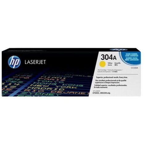 HP 304A Yellow Original LaserJet Toner Cartridge Cartuccia Toner 1 pz
