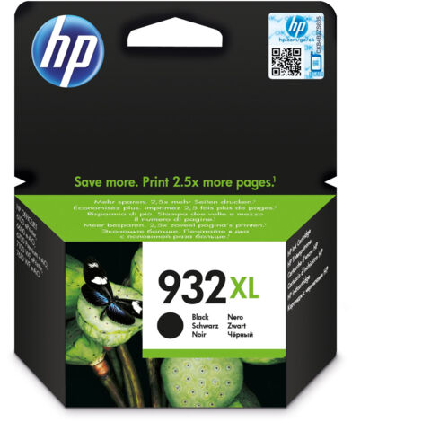HP 932XL High Yield Black Original Ink Cartridge Cartuccia d'Inchiostro 1 pz Resa Elevata XL