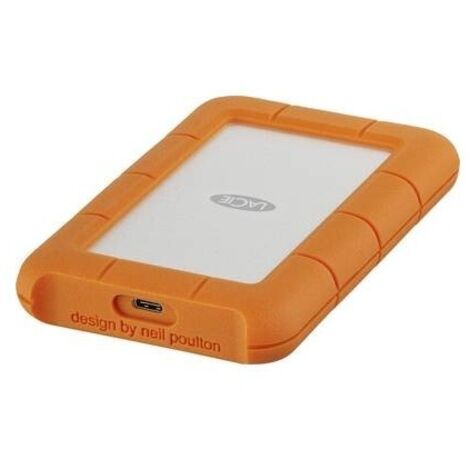 LaCie Rugged USB-C disco rigido esterno 4000 GB Arancione, Argento (1/5)