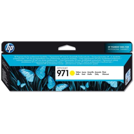 HP 971 Yellow Original Ink Cartridge Cartuccia d'Inchiostro 1 pz Resa Standard