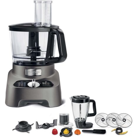 Moulinex FP825 Robot da Cucina Double Force 3L Multifunazione Grigio