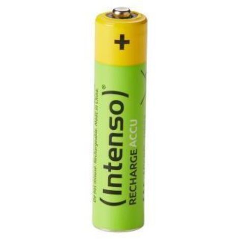 Intenso 7505114 Batteria Ricaricabile Mini Stilo AAA Nichel Metallo Idruro NiMH Giallo Verde (1/4)