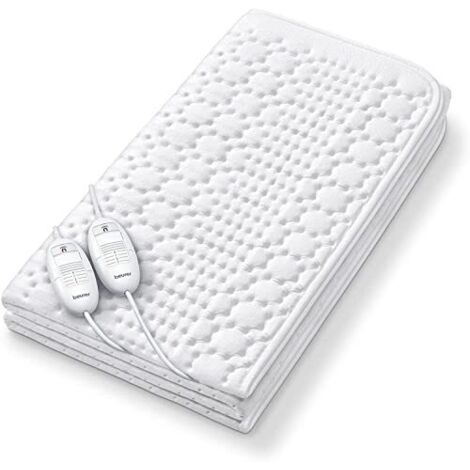 Beurer TS 26 Coprimaterasso Termico Scaldaletto Matrimoniale Micropile 140 x 150 cm (1/4)