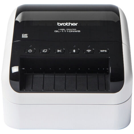 Brother QL 1110NWBC Stampante per Etichette CD Termica diretta 300x300 DPI 110 mm Con cavo e senza cavo LAN DK Wi Fi Bluetooth Bianco Nero