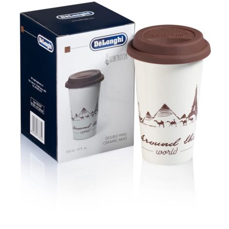 De’Longhi DLSC057 tazza da viaggio 350 ml Marrone, Bianco Ceramica (1/4)
