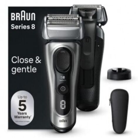Braun Series 8 8517s Rasoio Elettrico Ricaricabile Trimmer Argento