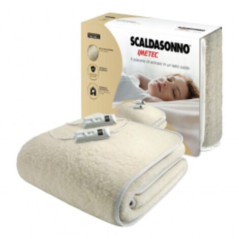 Scaldasonno Matrimoniale Imetec 16800 Elettrico 110 W Lana Bianco