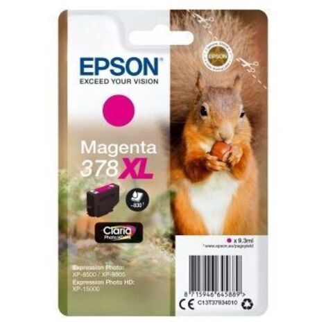 Epson Singlepack Magenta 378XL Claria Photo HD Ink 9.3ml 830pagine cartuccia d'inchiostro (1/4)