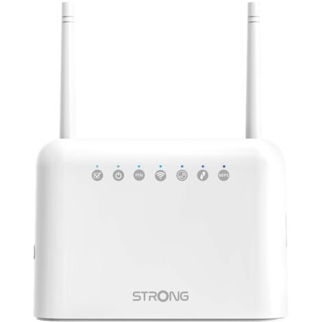 Strong 350 Router 4G LTE Wi-Fi Dual SIM 300Mbps 4 Porte Ethernet Bianco