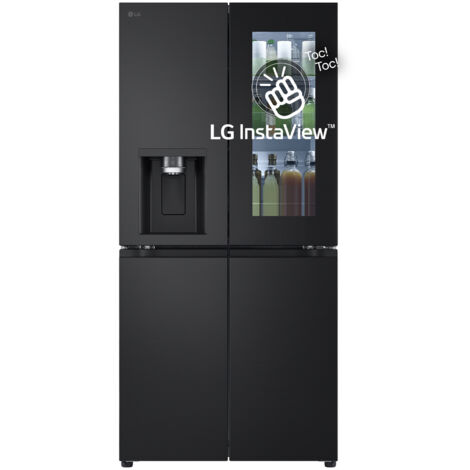 LG InstaView GMG860EPBE Frigorifero Multidoor Slim , Classe E, 508L, Wi-Fi, UVnano, Nero
