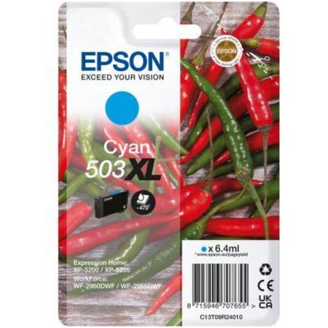 Epson 503XL cartuccia d'inchiostro 1 pz Originale Resa elevata (XL) Ciano (1/2)