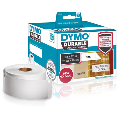 DYMO LW - LW Durable Labels - 25 x 89 mm - 1933081 Bianco Etichetta per stampante autoadesiva (1/5)