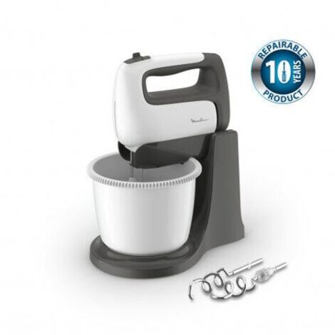 Sbattitore Elettrico Moulinex HM4641 Prepmix con Ciotola Bianco Grigio