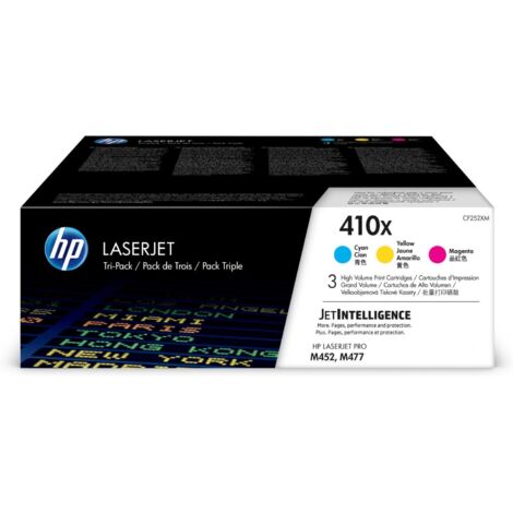 HP CF252XM Confezione 3 Cartucce Toner Ciano Magenta Giallo Originale ad Alta Capacita' LaserJet 410X