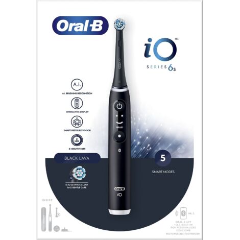 Spazzolino Elettrico Oral-B iO iO6 Display Interattivo Nero (1/5)
