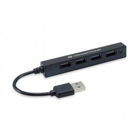 Conceptronic HUBBIES05B hub di interfaccia USB 2.0 480 Mbit/s Nero (1/4)