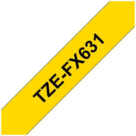 Brother TZe-FX TZe-FX631 Colore Nastro: Giallo Colore carattere:Nero 12 mm 8 m (1/4)