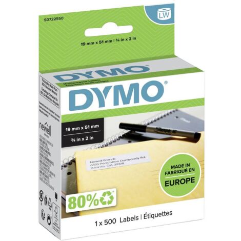 DYMO LW - Multi-Purpose Labels - 19 x 51 mm - S0722550 Bianco Etichetta per stampante autoadesiva