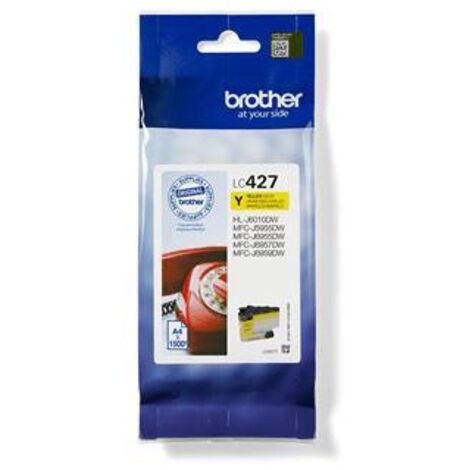 Brother LC-427Y cartuccia d'inchiostro 1 pz Originale Giallo (1/4)