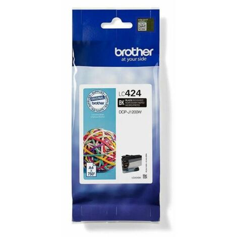 Brother LC424BK cartuccia d'inchiostro 1 pz Originale Nero (1/4)