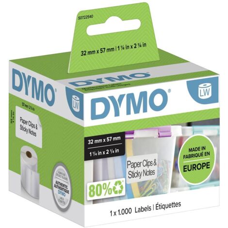 DYMO LW - Multi-Purpose Labels - 32 x 57 mm - S0722540 Bianco Etichetta per stampante autoadesiva