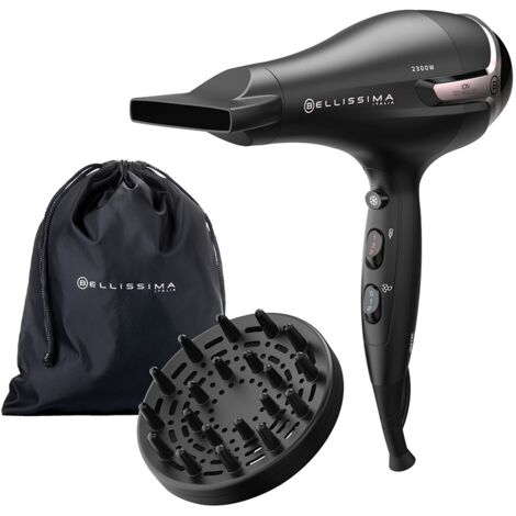 Imetec Bellissima K9 2500 Asciugacapelli Professionale Phon 2300 W Nero Rosa (1/5)