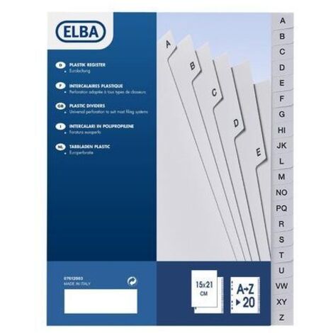 Elba 400006681 divisore Polipropilene (PP) Multicolore 20 pz (1/2)