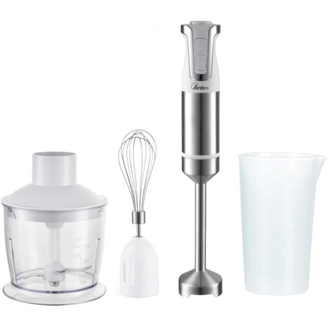 Frullatore ad Immersione Ardes Trinity ARSET01 3 in 1 Frusta e Tritatutto 200W Bianco