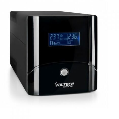 Vultech UPS1500VA-PRO Gruppo di Continuita' UPS a Linea Interattiva 1,5 kVA 800 W 4 Prese AC Nero