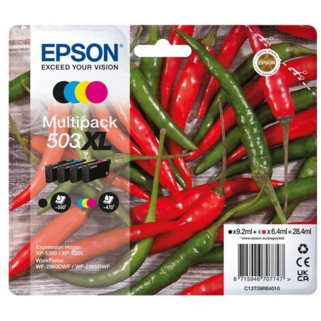 Epson 503XL Cartuccia d'Inchiostro 4 pz Originale Resa Elevata XL Nero Ciano Magenta Giallo (1/3)
