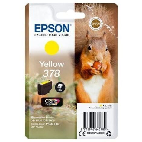 Epson Squirrel C13T37844020 cartuccia d'inchiostro 1 pz Originale Resa standard Giallo (1/4)