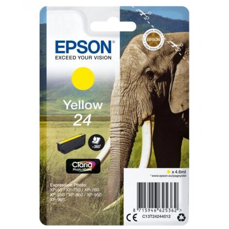 Epson Elephant Cartuccia Giallo C13T24244012 (1/4)