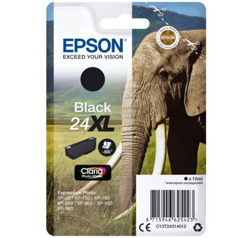Epson Elephant C13T24314022 cartuccia d'inchiostro 1 pz Originale Resa elevata (XL) Nero (1/5)
