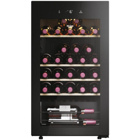 Haier Wine Bank 50 Serie 3 HWS34GGH1. Posizionamento dell'apparecchio: Libera installazione, Colore struttura: Nero, Colore interno: Nero. Capacità bottiglie: 34 bottiglia/bottiglie, Tipo di prodot...