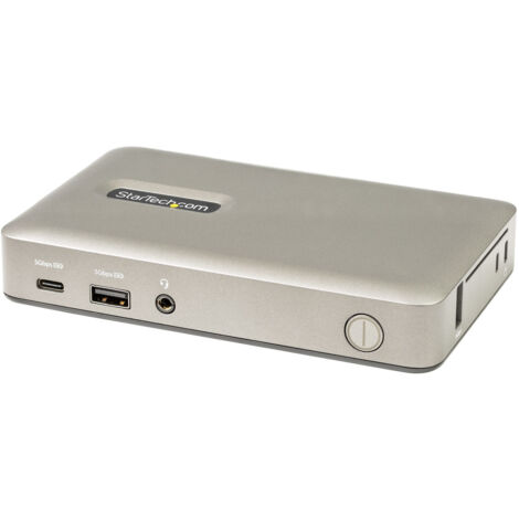 StarTech.com Docking Station USB-C - USB tipo C a DisplayPort 4K 30Hz o VGA - Ricarica USB Power Delivery da 65 W - Hub USB 3.1 Gen 1 a 4 porte - Dock USB-C Universale per Laptop - Mini Dock USB-C con (1/5)