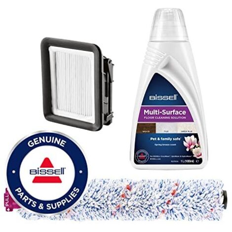 Bissell 2815 Kit Spazzola Rotante e 2 Detergenti per Pavimenti Bianco