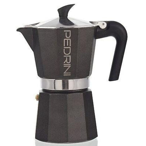 Pedrini 9114 Caffettiera Aroma Color 6 Tazze Antracite