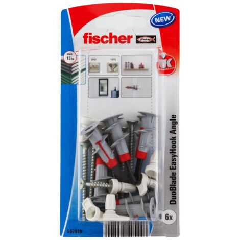 Fischer 557919 ancoraggio a vite e tassello 6 pz Kit di viti e tasselli a muro 44 mm (1/5)