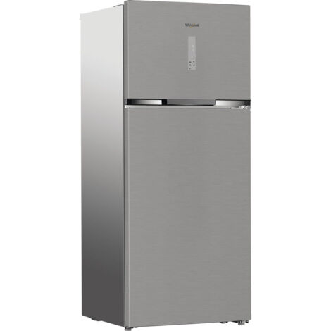 Whirlpool WHD2 6552 X4E Frigorifero doppia porta a libera installazione, Dual no frost, 78cm, Classe E, Pearl Inox, 37 dbA, h 187cm