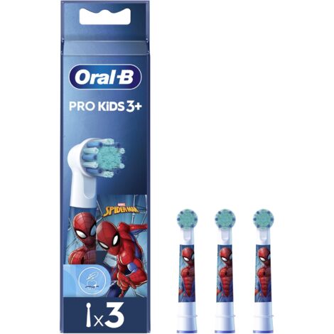 Oral-B Testine Di Ricambio  Pro Kids Spiderman 3 pz Multicolore