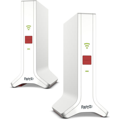 FRITZ Repeater FRITZMesh Set 4200 2-pack Edition International Ripetitore di rete 4200 Mbit/s Rosso, Bianco