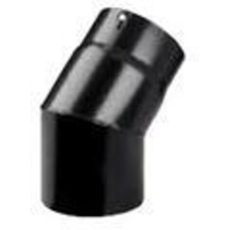 SAVE Fumisteria Plus NNO1504 Gomito per canna fumaria Nero (1/2)
